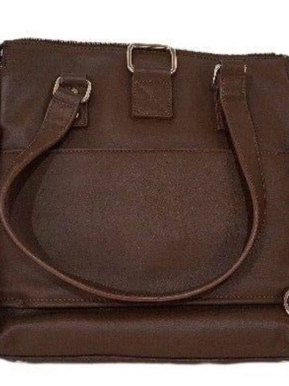 White Elm Mini Gemini Convertible Backpack Tote Bag-Coffee Brown w/cream lining! - Picture 11 of 13